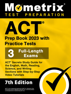 cover image of ACT Prep Book 2023 with Practice Tests